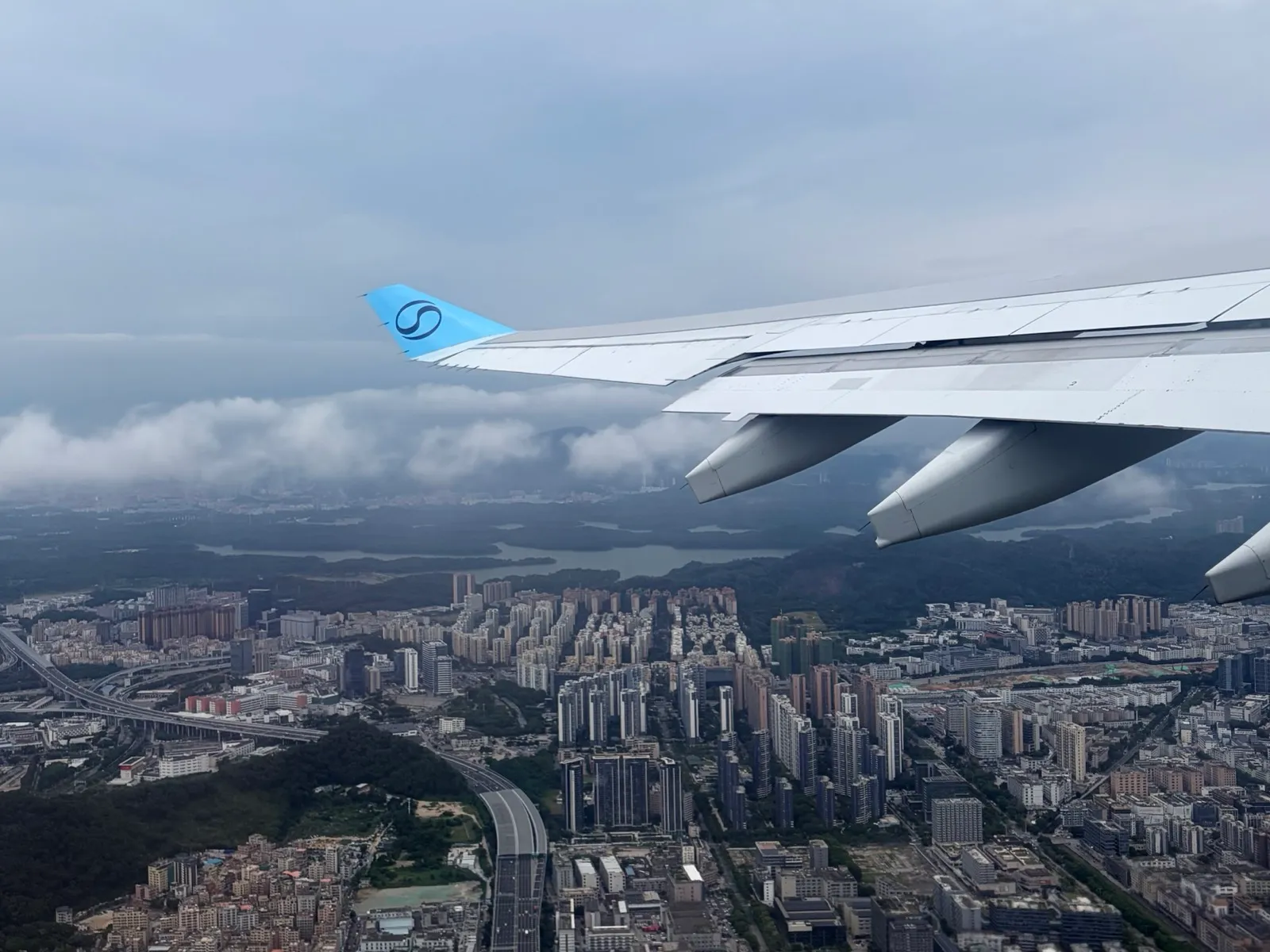 Shenzhen from the plane