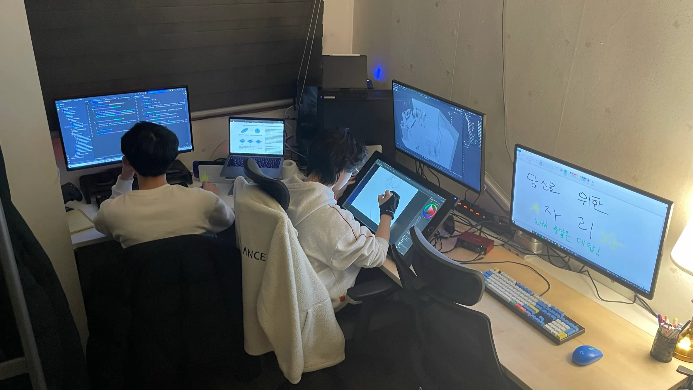 Our studio, converted from my apartment